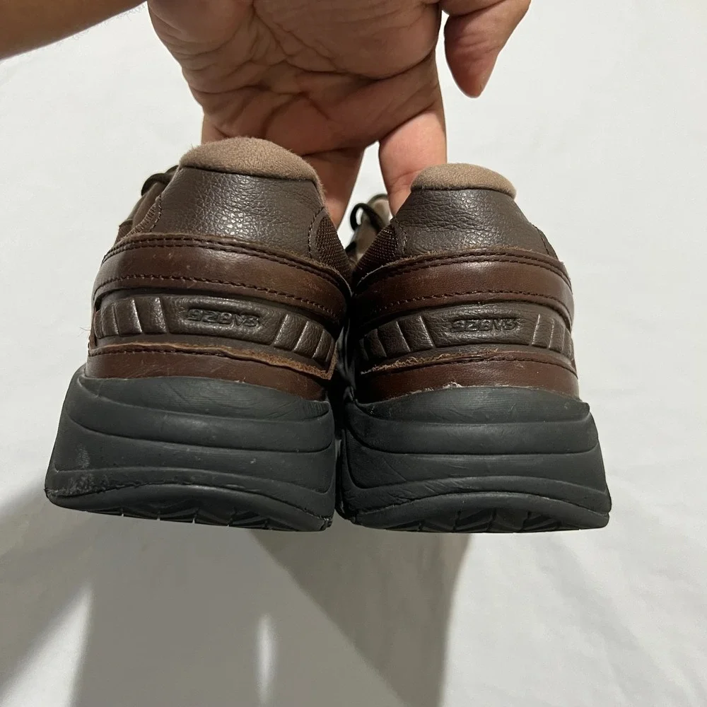 New Balance 928v3 Mens Brown Leather Low Top Casual Walking Sneakers Size 12
